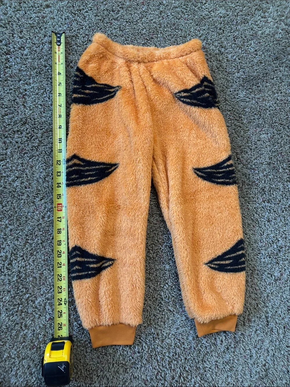 Disney Winnie the Pooh Tigger Kids Fuzzy Two-Piece Pajama Costume - Sz 5/6 NWT